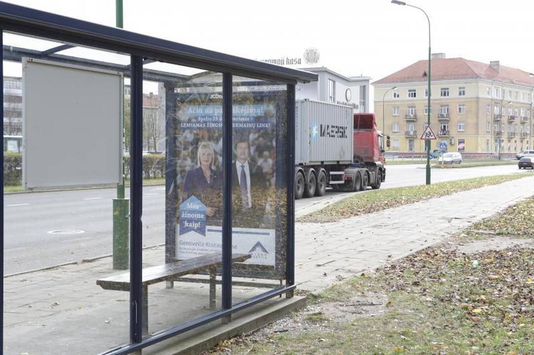 Politikai Klaipėdoje reklamuojasi ir tylos dieną 