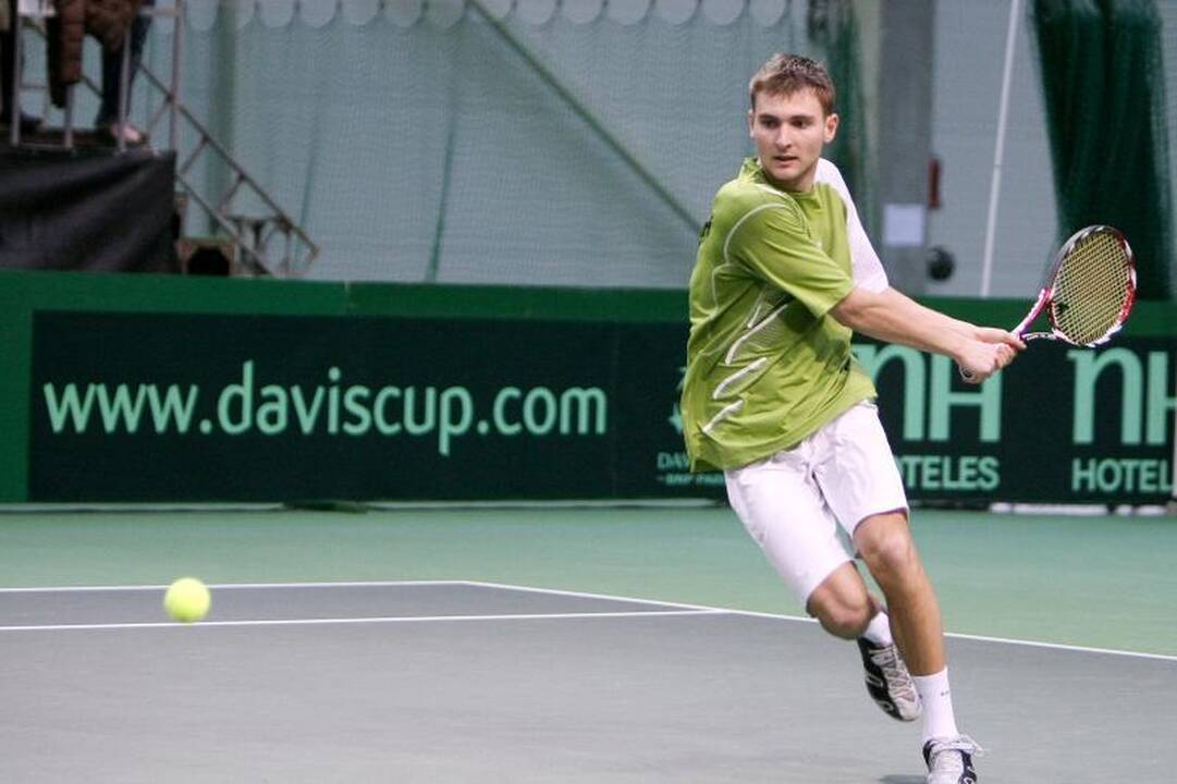 G. Sabeckis iškopė į ITF serijos vyrų teniso turnyro Vilniuje aštuntfinalį
