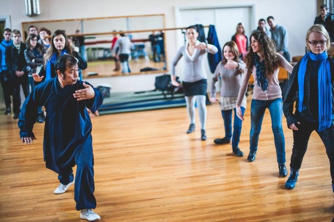 Studentai bandė įminti kinų kovos menų paslaptis