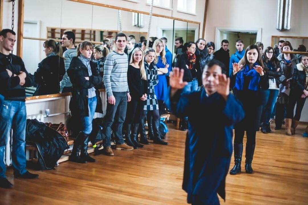 Studentai bandė įminti kinų kovos menų paslaptis