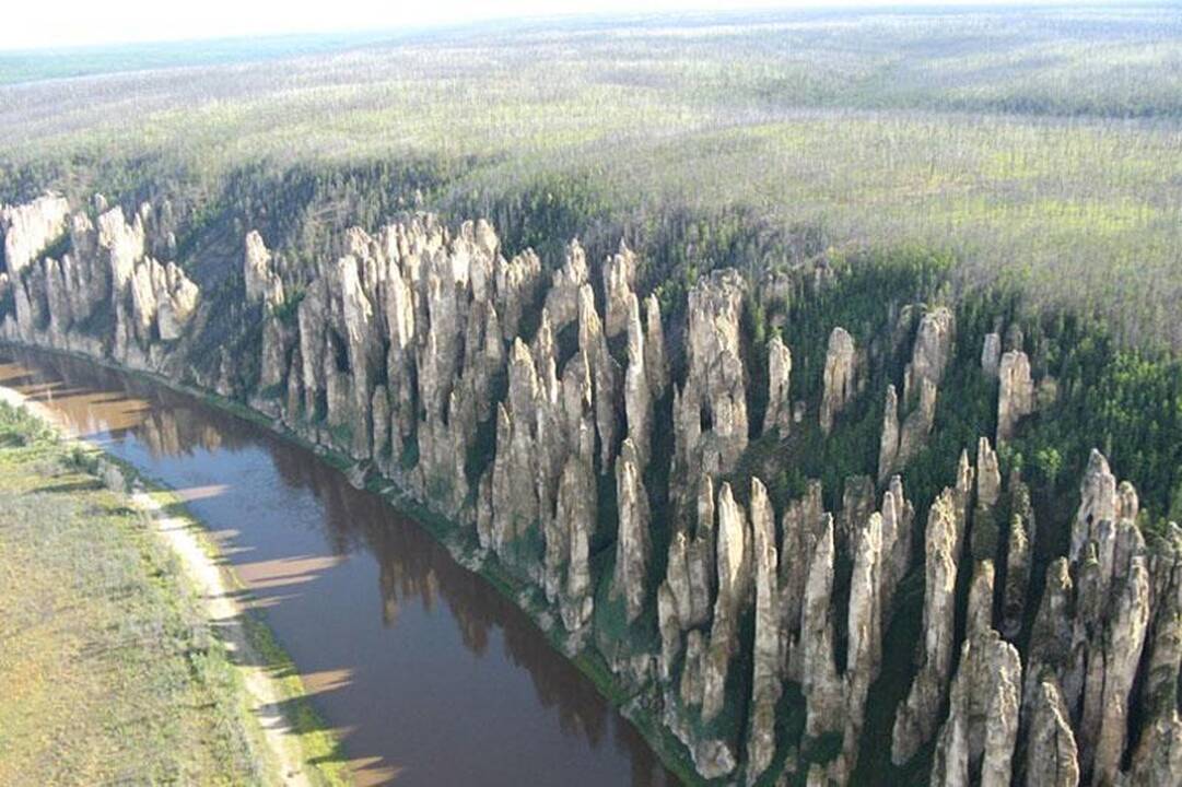 Dienos galerija: Lenos akmenų parkas Sibire