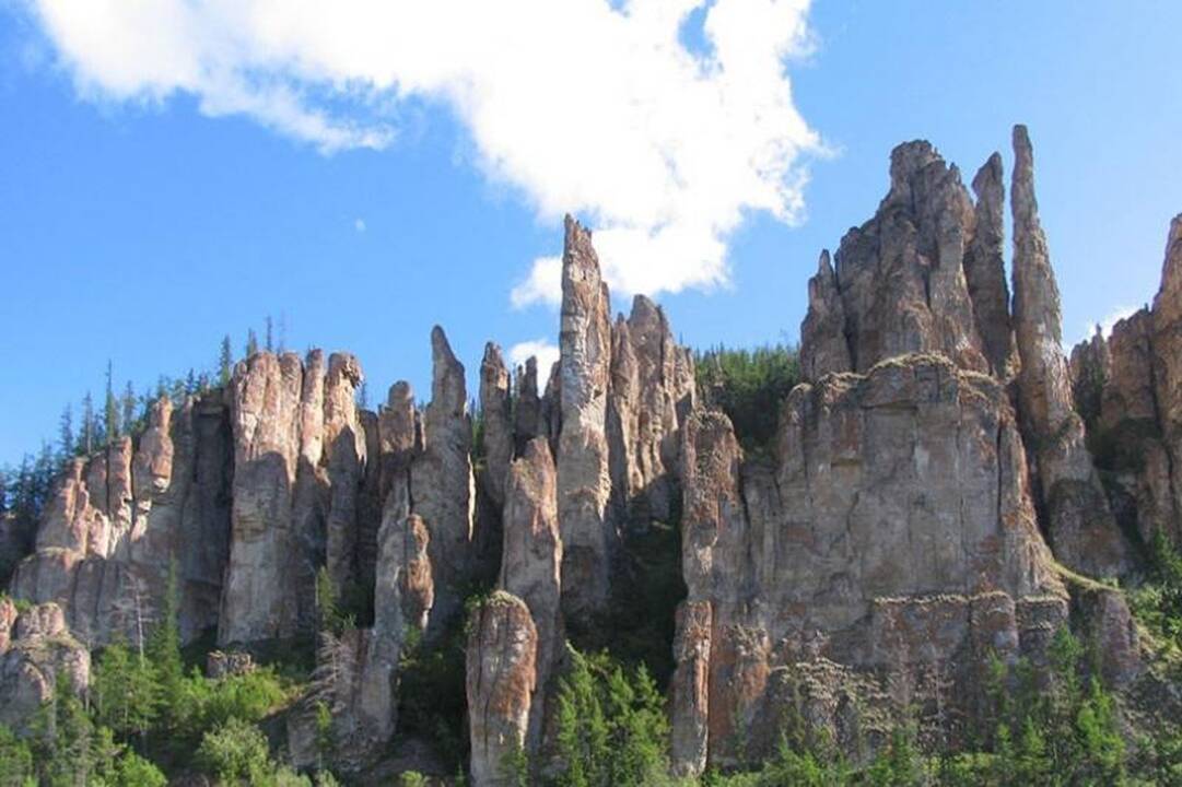 Dienos galerija: Lenos akmenų parkas Sibire