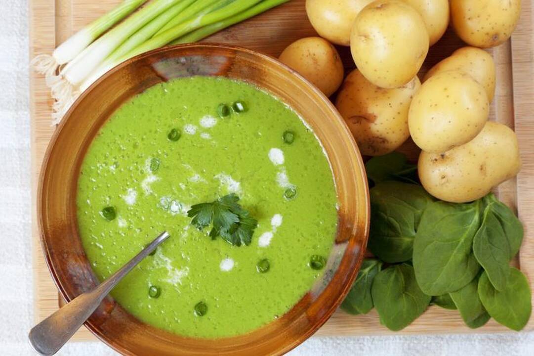 Sveikatos užtaisas: kreminė    špinatų sriuba