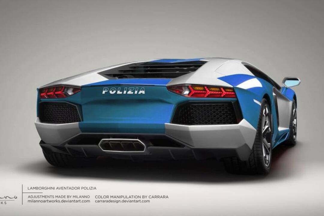 Italijos policija važinės „Lamborghini LP77-4 Aventador" žvėrimi