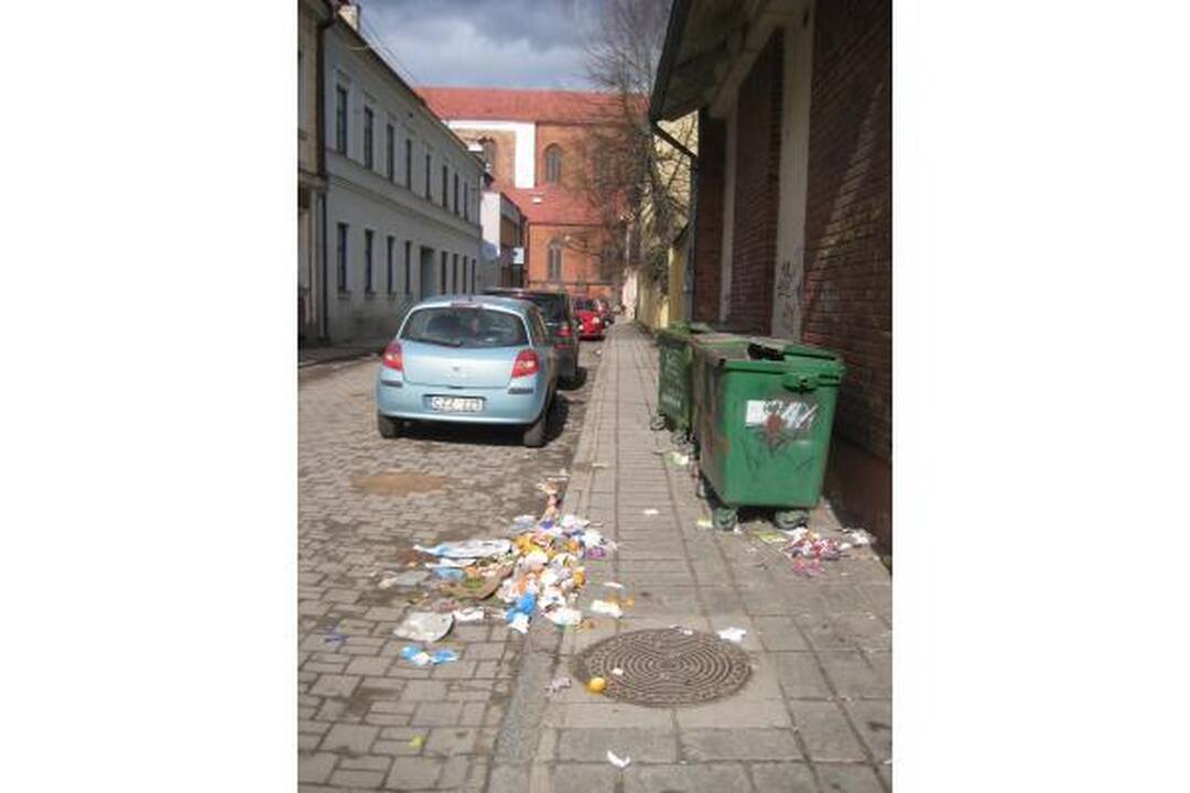 „Kauno švaros“ konteineriai lūžta nuo šiukšlių