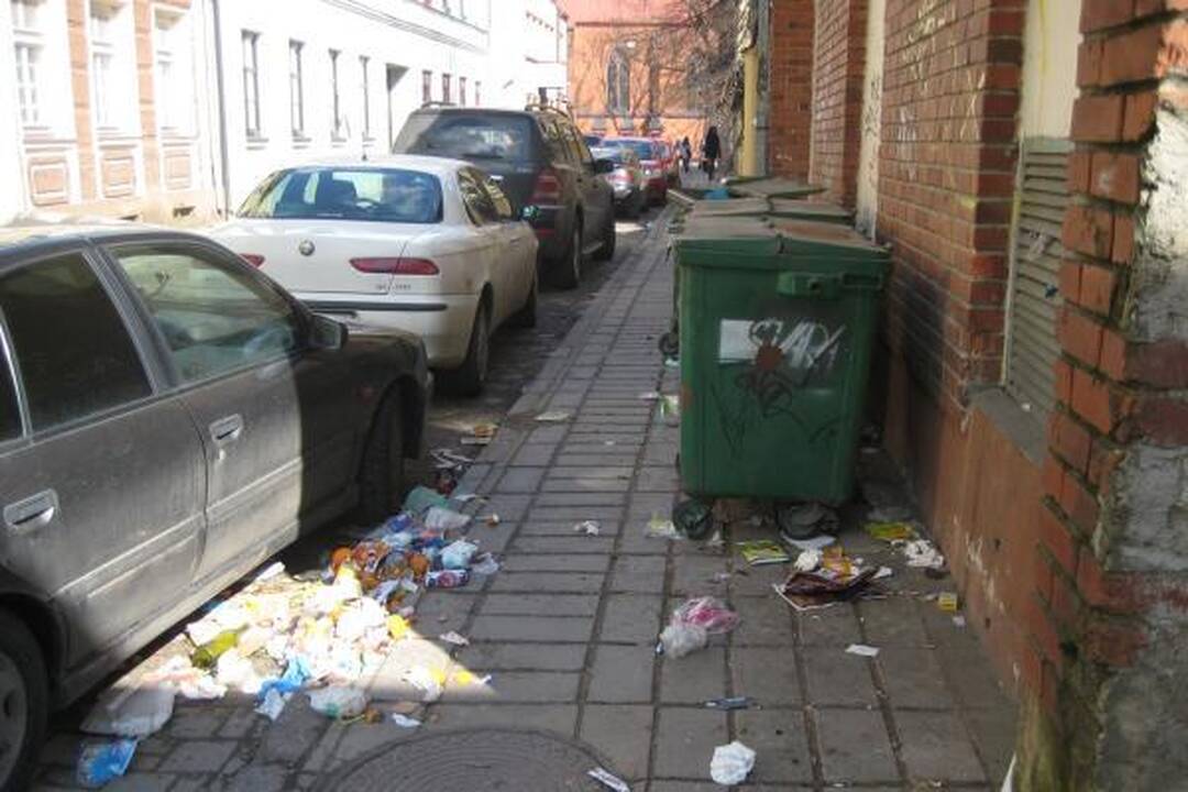 „Kauno švaros“ konteineriai lūžta nuo šiukšlių