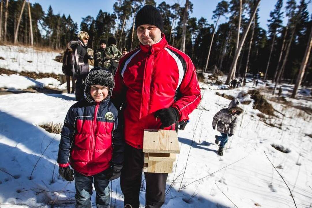 Panemunės šile iškelta per 100 naujų inkilų