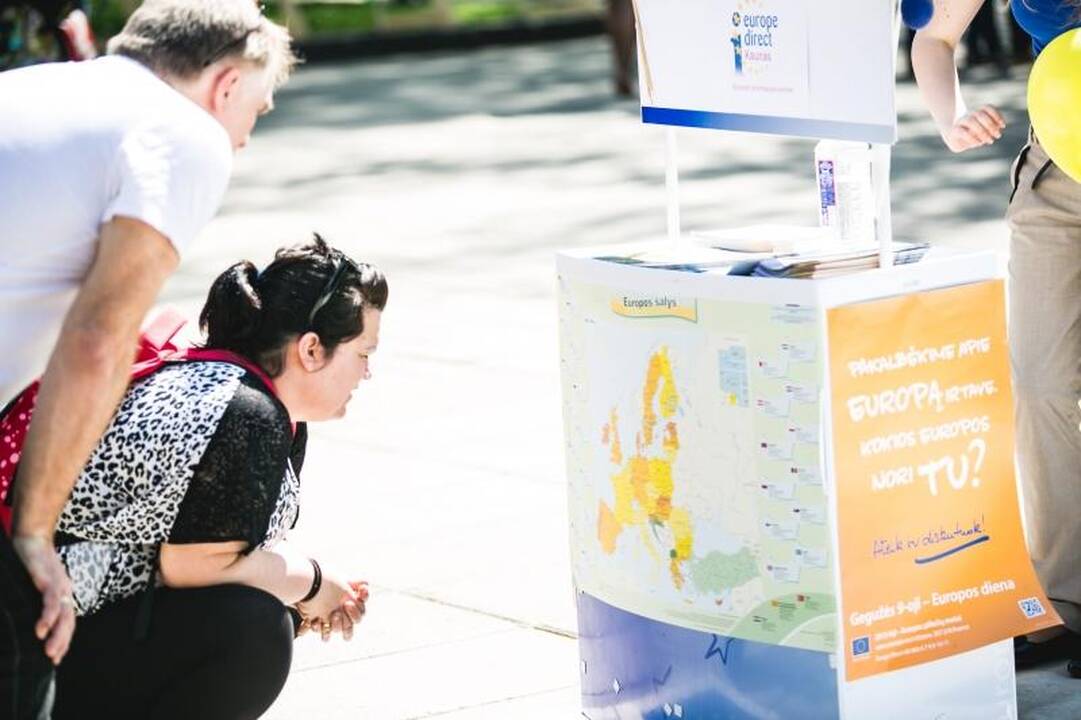 Europos diena Kaune – su šokiais, dainomis ir ginčais dėl ES naudos