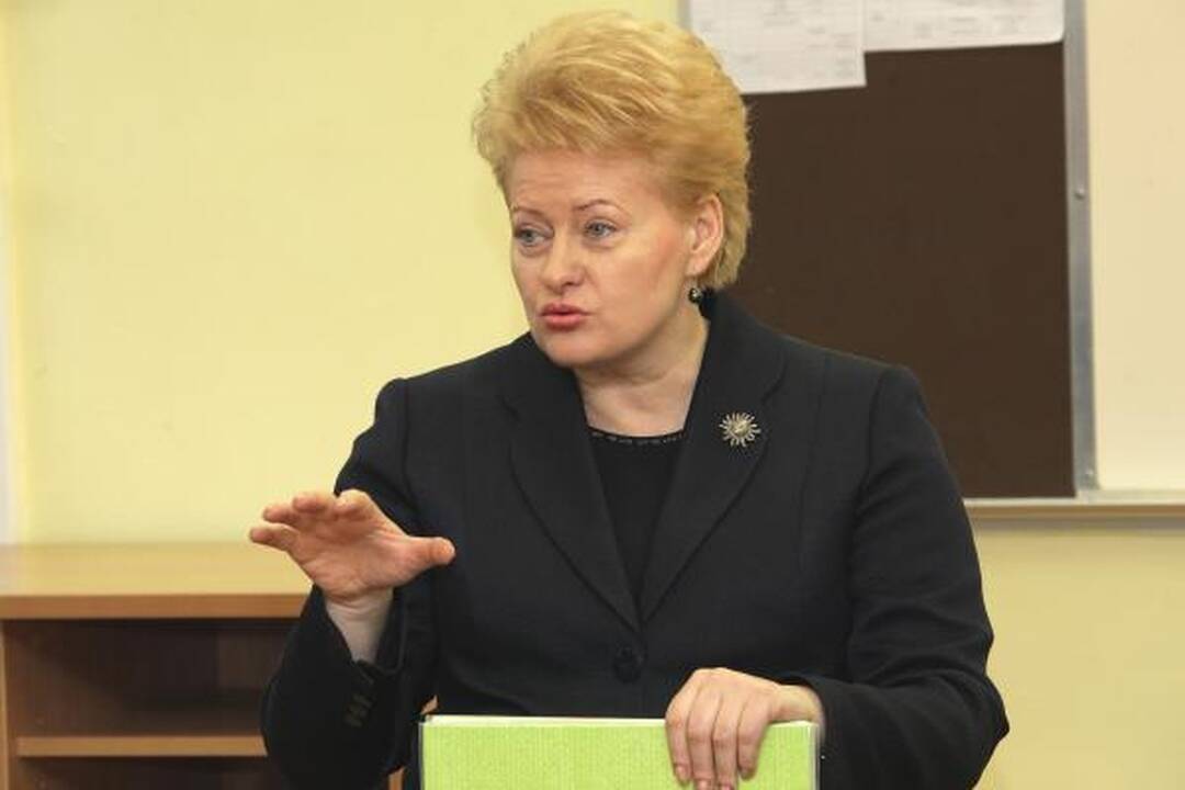 Prezidentė moksleiviams Trakuose: jei sakome, kad Lietuvoje blogai, blogi esame patys