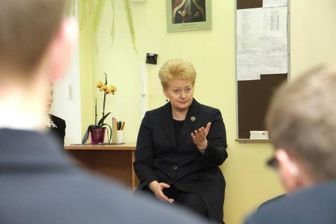 Prezidentė moksleiviams Trakuose: jei sakome, kad Lietuvoje blogai, blogi esame patys