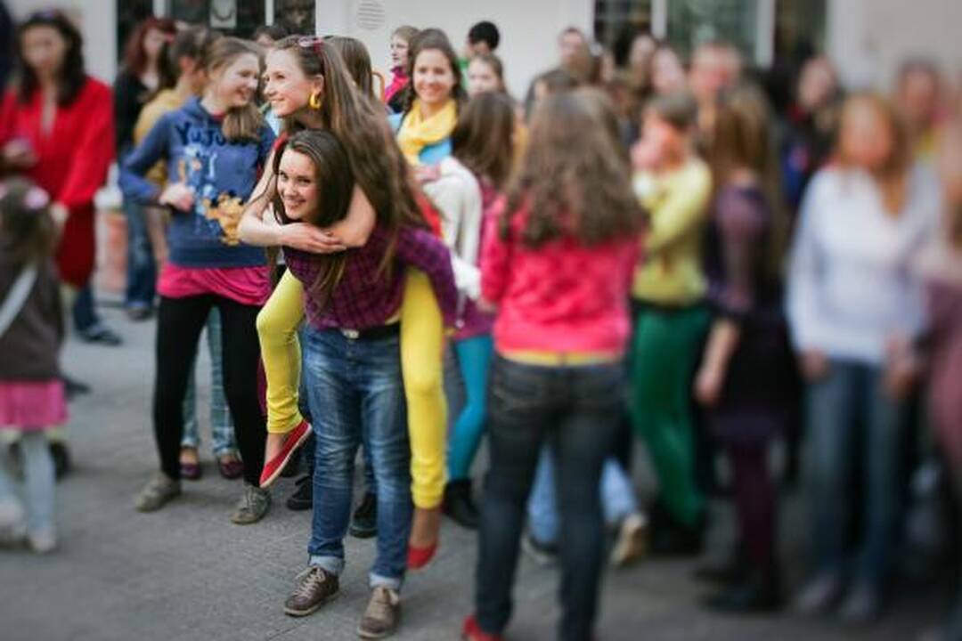 Vilniuje nufilmuota „Eurovizijos“ flashmobo akcija