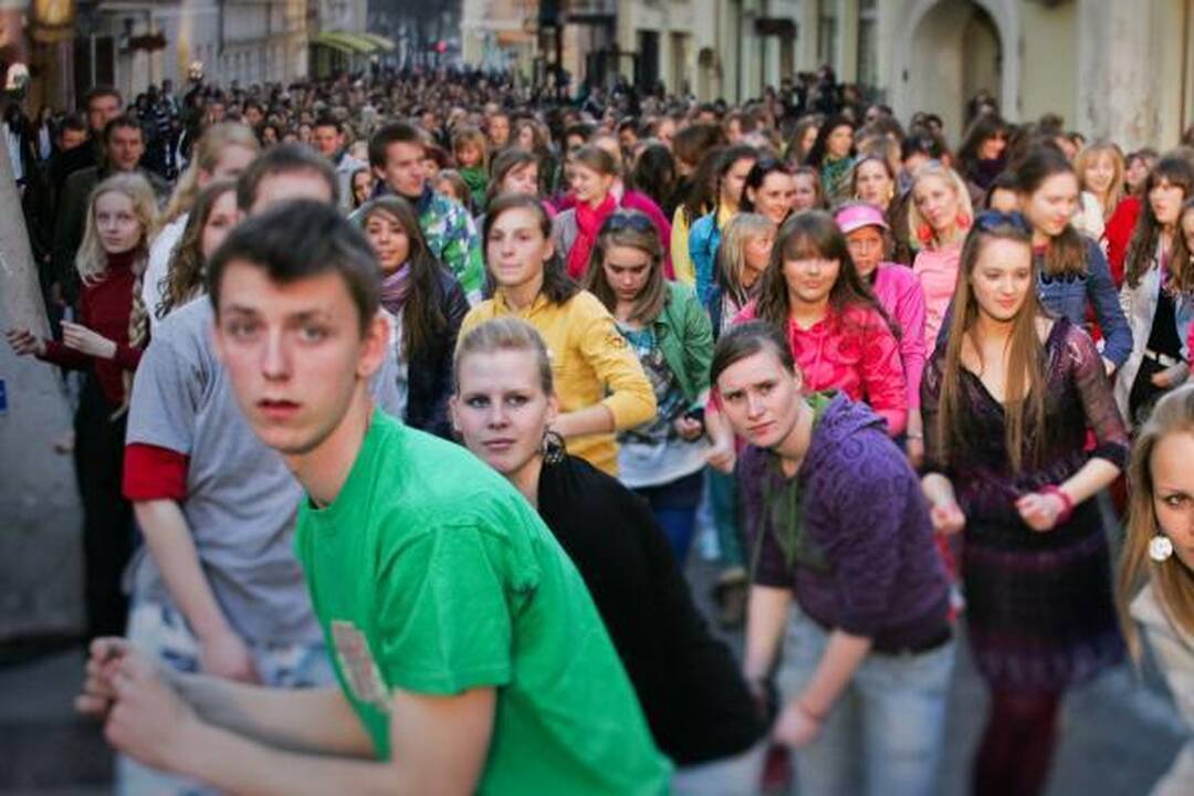 Vilniuje nufilmuota „Eurovizijos“ flashmobo akcija