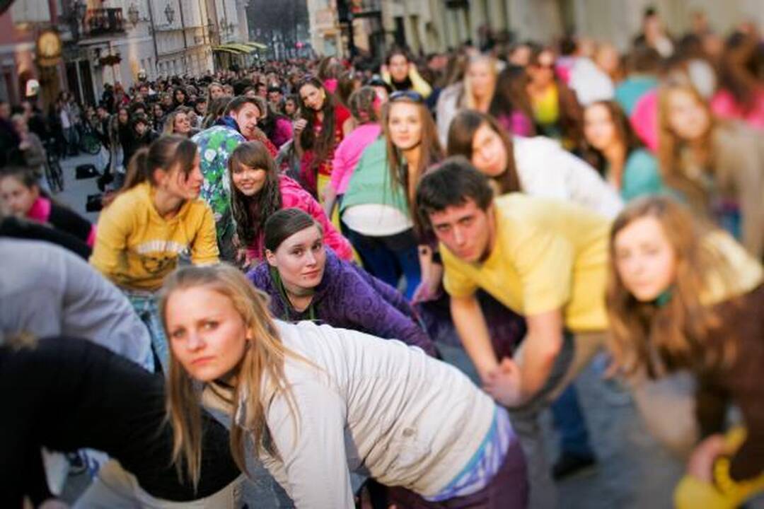 Vilniuje nufilmuota „Eurovizijos“ flashmobo akcija