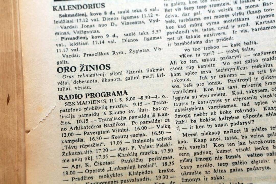 Baltos   dėmės             orų archyve  