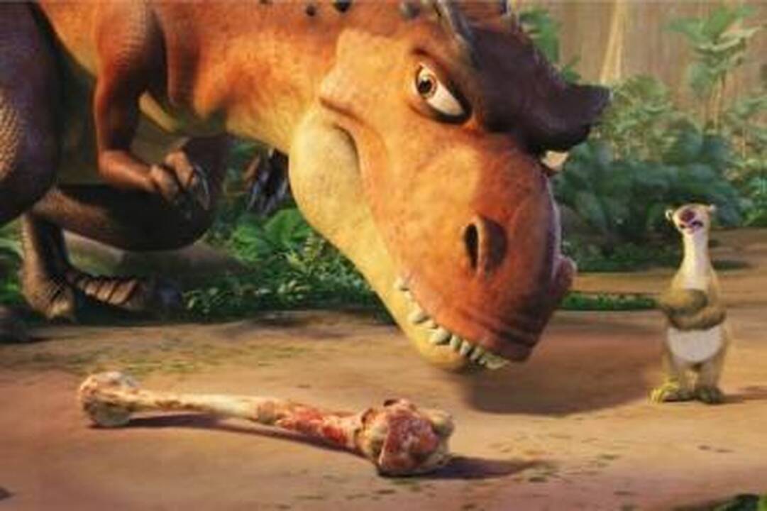 Vingiai: trečioje "Ledynmečio" dalyje visi herojai pakliūva į požeminę dinozaurų karalystę.