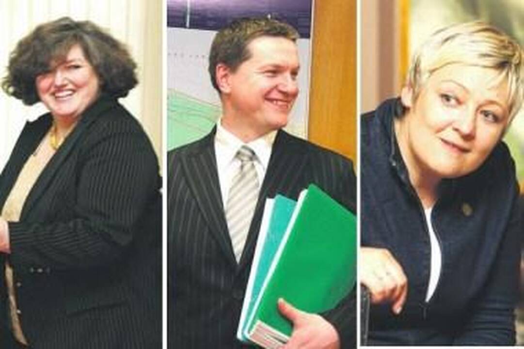 Konkurentai: A.Žigaitytė-Nekrošienė, R.Kaubrys ir N.Jačėnienė komisiją turės įtikinti, kuris iš jų sugebės geriausiai vadovauti Klaipėdos muzikiniam teatrui.