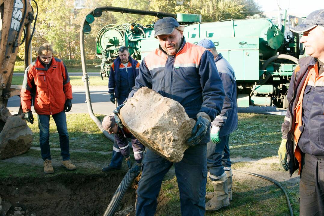 Vandentiekio avarija Šiaurės prospekte