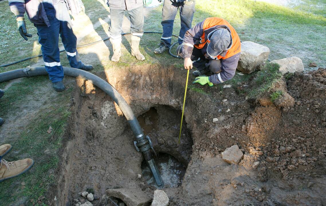 Vandentiekio avarija Šiaurės prospekte