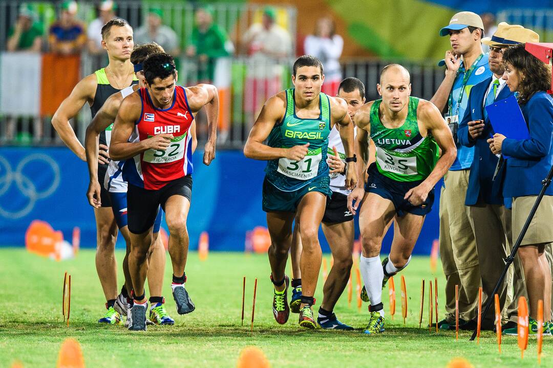 J. Kinderio pasirodymas olimpiadoje