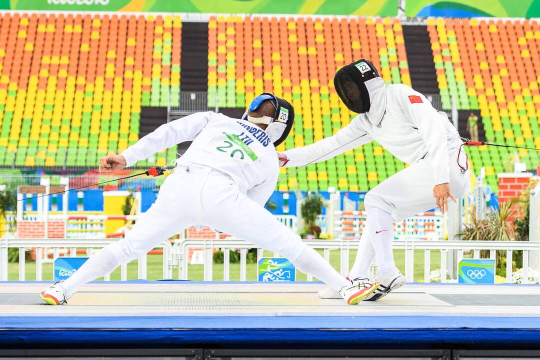 J. Kinderio pasirodymas olimpiadoje