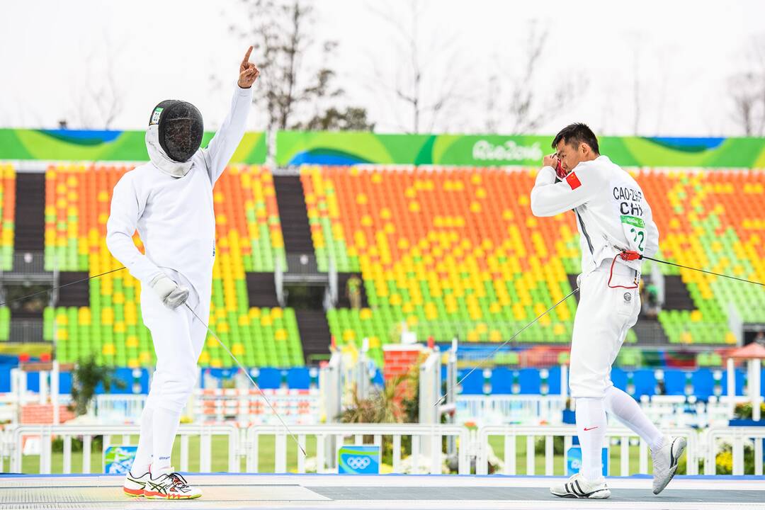 J. Kinderio pasirodymas olimpiadoje