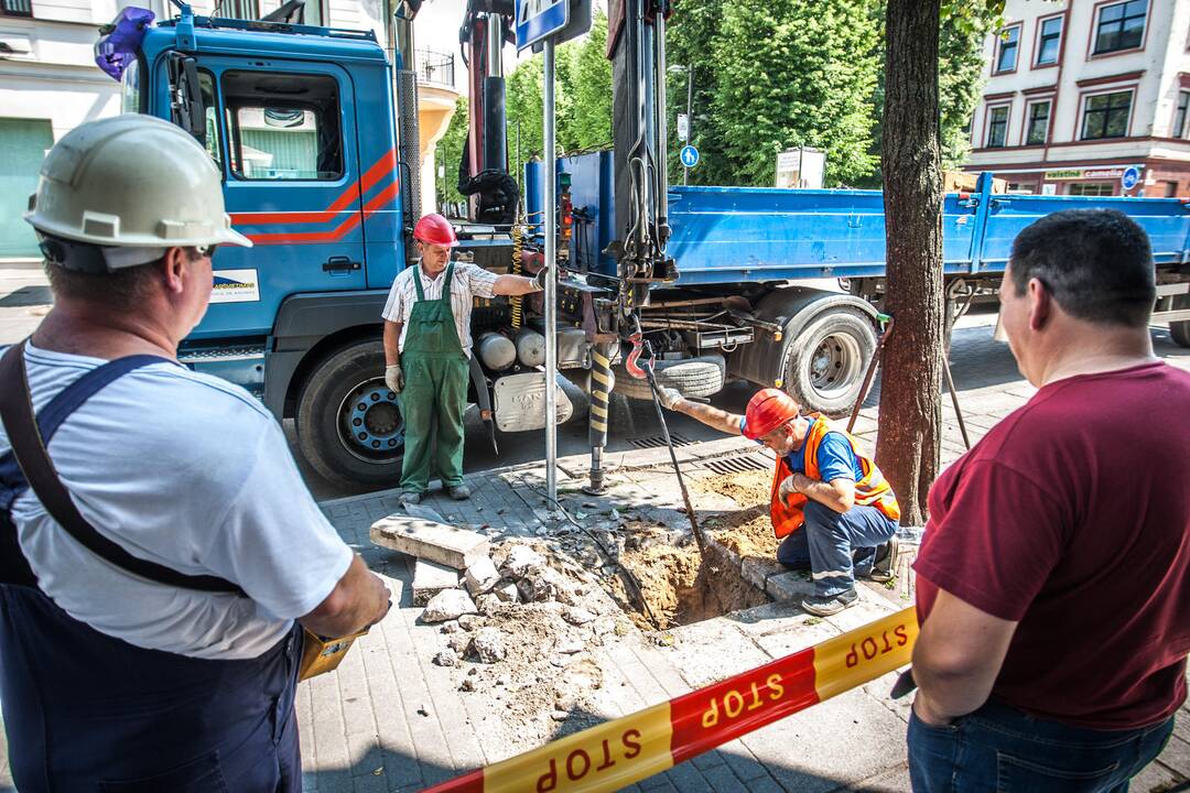 Keičiami šviesoforai Laisvės alėjoje