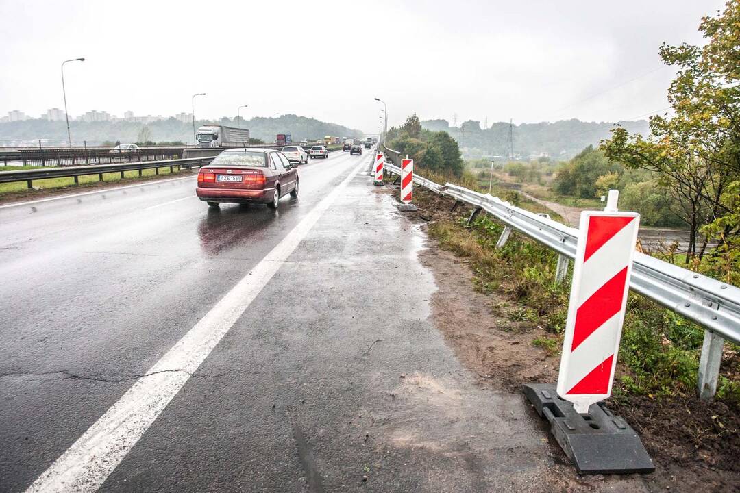 Vilkiko avarija ant A. Meškinio tilto