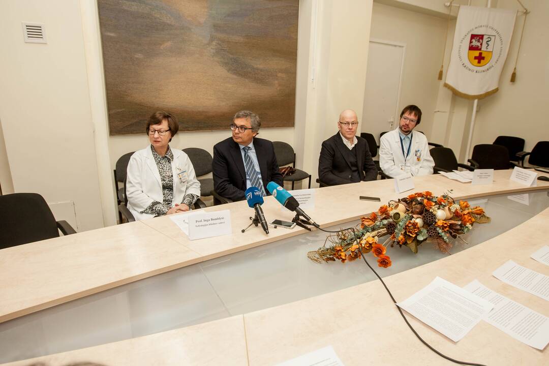 Spaudos konferencija dėl išgelbėto dizainerio
