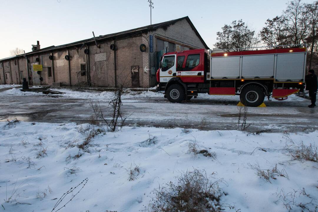 Gaisras A. Juozapavičiaus pr. autoservise