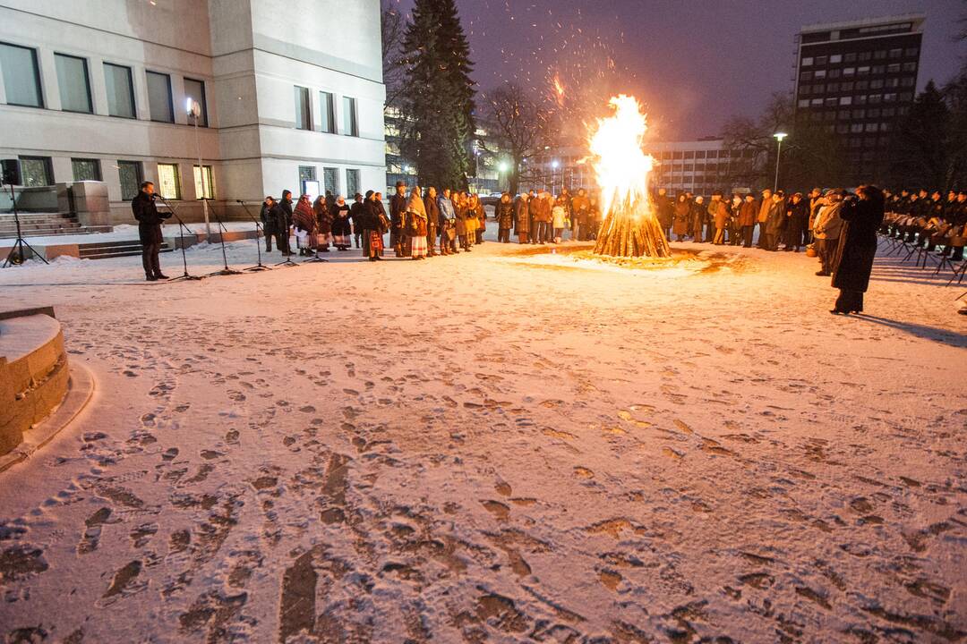 Laisvės laužai Karo muziejaus sodelyje