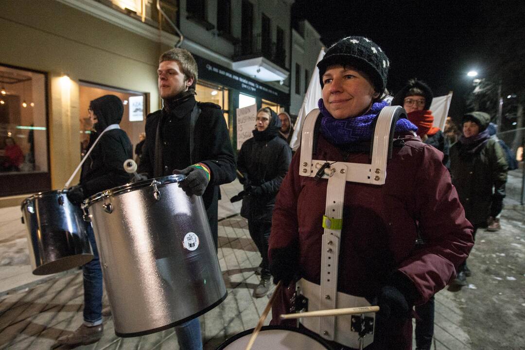 Protestas prie  restorano "Casa della pasta"