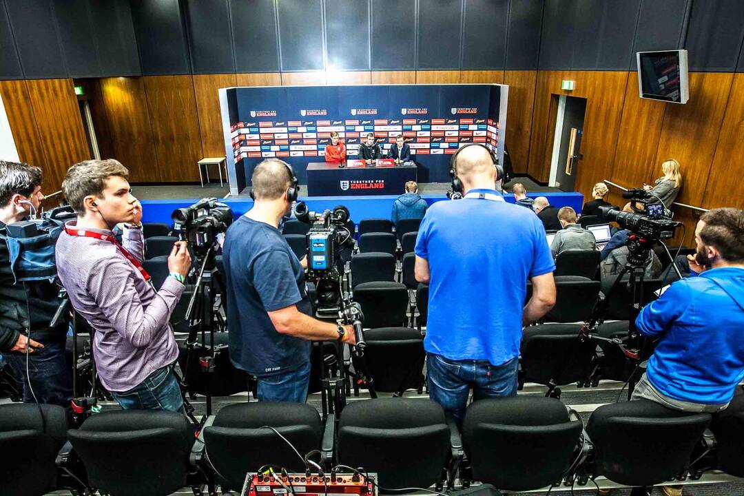 Lietuvos futbolo rinktinės treniruotė "Wembley" stadione