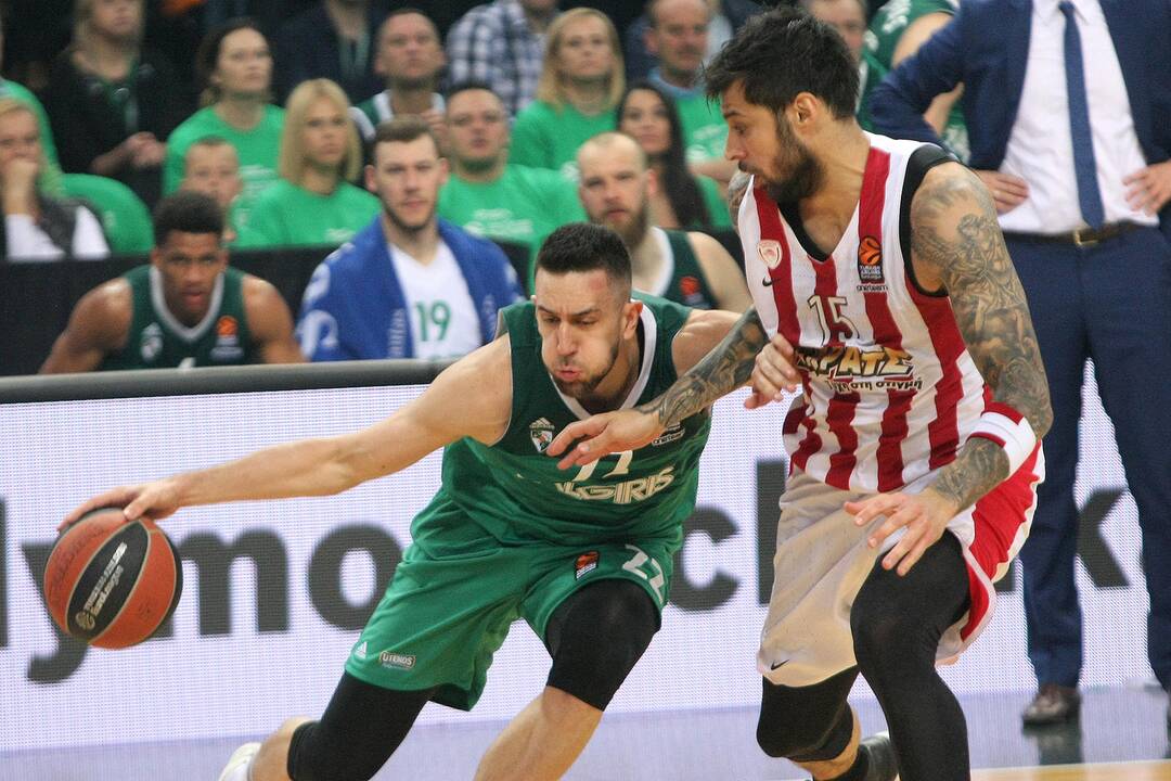 Eurolyga: „Žalgiris“ – „Olympiakos“ 80:60
