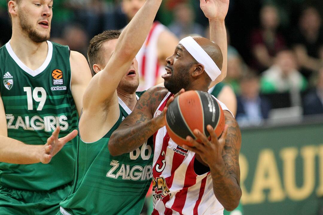 Eurolyga: „Žalgiris“ – „Olympiakos“ 80:60