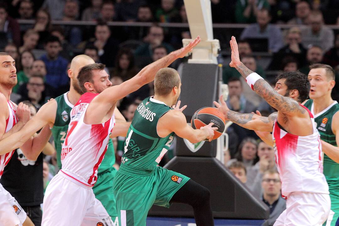 Eurolyga: „Žalgiris“ – „Olympiakos“ 75:88