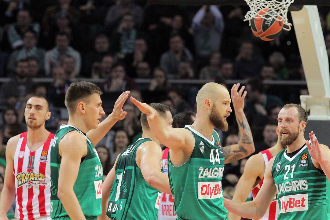 Eurolyga: „Žalgiris“ – „Olympiakos“ 75:88