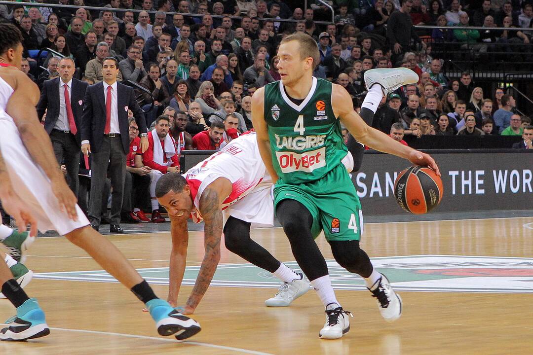 Eurolyga: „Žalgiris“ – „Olympiakos“ 75:88