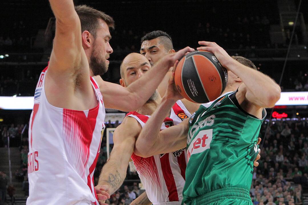 Eurolyga: „Žalgiris“ – „Olympiakos“ 75:88