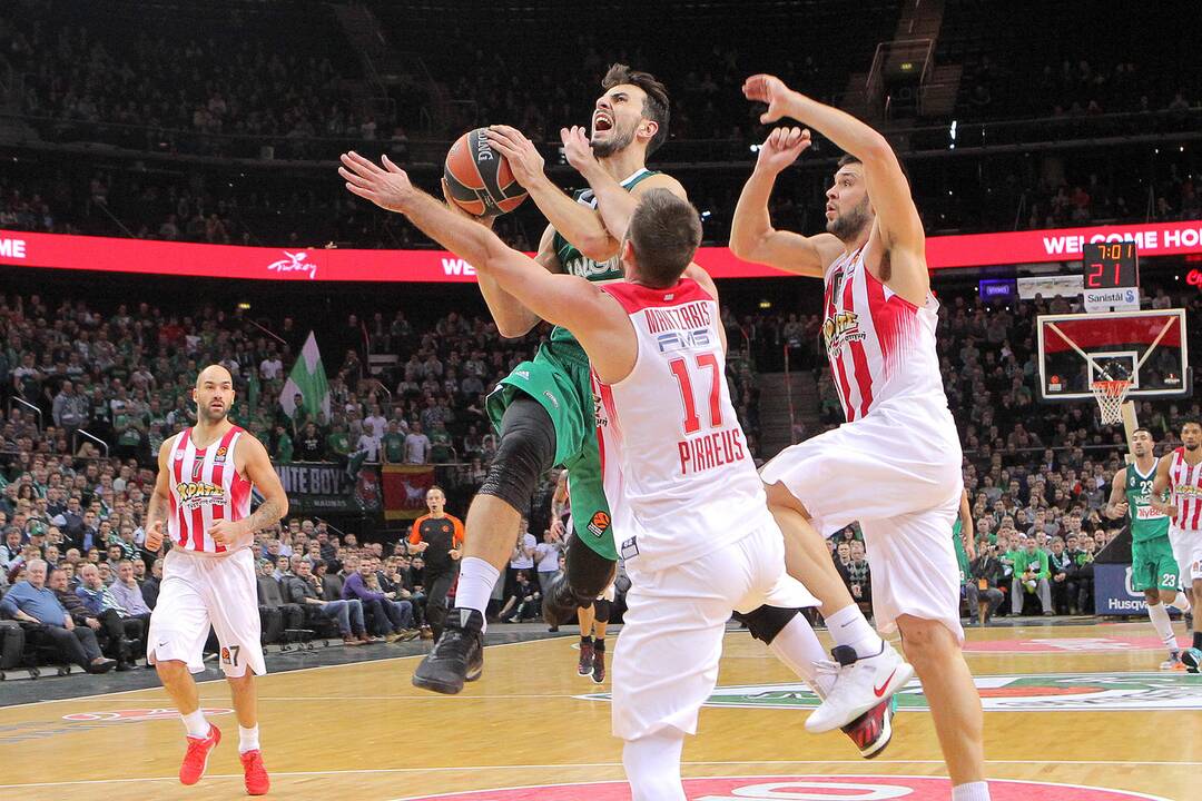 Eurolyga: „Žalgiris“ – „Olympiakos“ 75:88