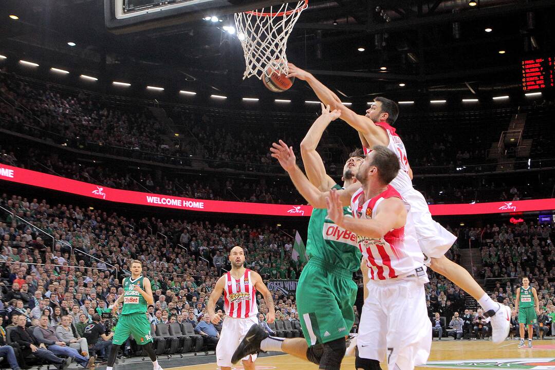Eurolyga: „Žalgiris“ – „Olympiakos“ 75:88