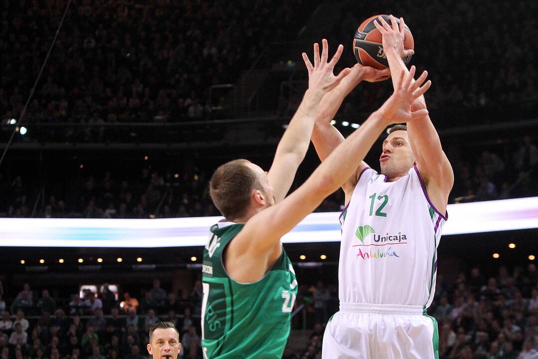 Eurolyga: „Žalgiris“ – „Unicaja“ 79:77