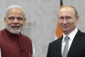 Narendra Modi ir Vladimiras Putinas