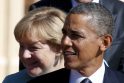 Angela Merkel ir Barackas Obama 