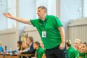 Akistata: M. Astrauskas tiki, kad jo auklėtinės pajėgios įveikti Belgijos ekipą.