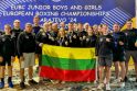 Rinktinė: Sarajevo ringe Lietuvai atstovavo aštuonių miestų jaunieji boksininkai.