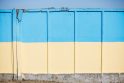 Palaikymas Ukrainai – visur: perdažyta tvora papildyta simboliniu užrašu