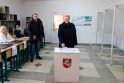 D. Grybauskaitė balsavo antrajame savivaldos rinkimų ture