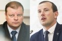 Saulius Skvernelis (kairėje) ir Virginijus Sinkevičius (dešinėje)