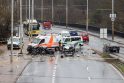 Tragiška avarija Vilniuje ant Valakupių tilto 