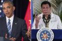 Barackas Obama (kairėje) ir Rodrigo Duterte (dešinėje)